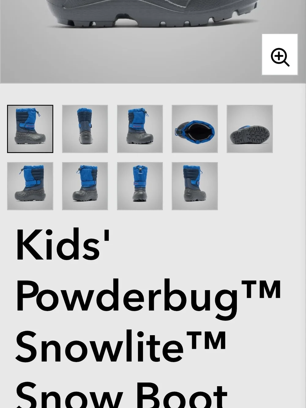 Columbia Kids Blue Winter Snow Boots - Warm Waterproof Outdoor Shoes